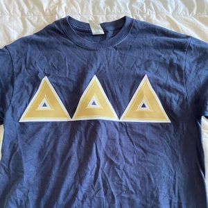 Navy tri Delta stitch